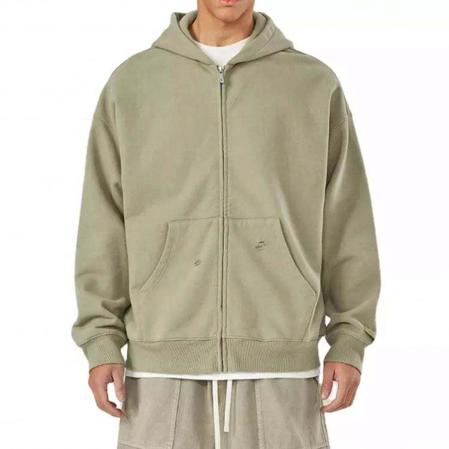 OEM v&yacute;robce Zak&aacute;zkov&aacute; vysok&aacute; kvalita 100% bavlna French Terry mikina s kapuc&iacute; na zip p&aacute;nsk&aacute; t&iacute;sniv&aacute; oversized mikina