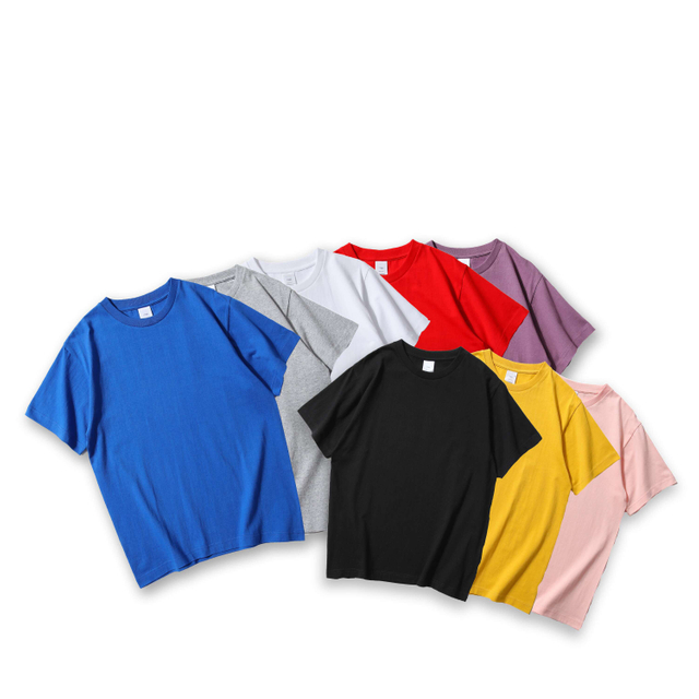T-shirt van 240 gsm, 100% katoen, zwaar oversized T-shirt, T-shirt met borduurwerk van hoge kwaliteit