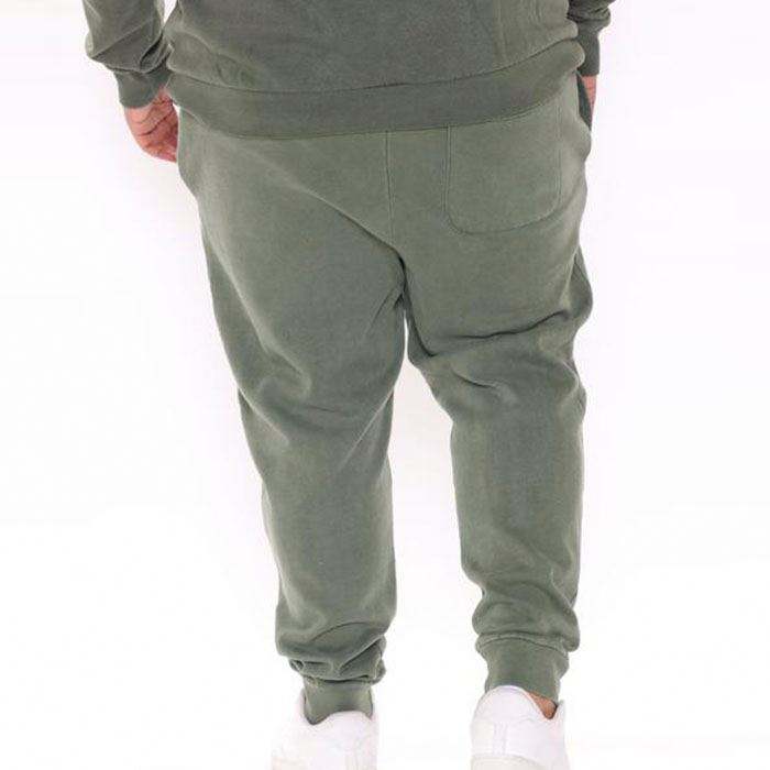 กางเกงผู้ชายแบบกำหนดเอง Drawstring เอววินเทจล้างผู้ชายธรรมดา Joggers ติดตั้ง