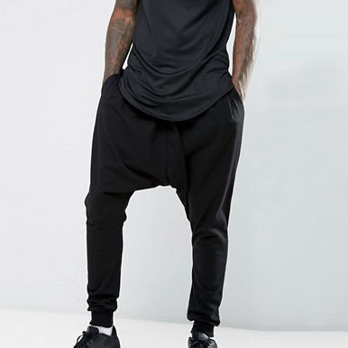 Joggeurs de gymnastique en gros Joggeurs de v&ecirc;tements de sport personnalis&eacute;s Joggeurs pour hommes &agrave; entrejambe tombant