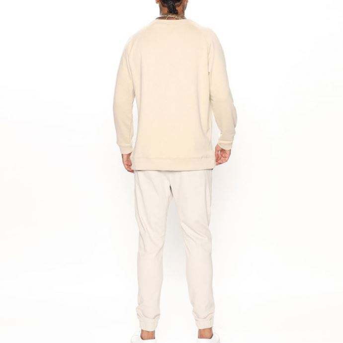 ສິນຄ້າຄຸນນະພາບສູງ Pants Solid Color Elastic Drawstring Waist Men Jogger Sweatpants