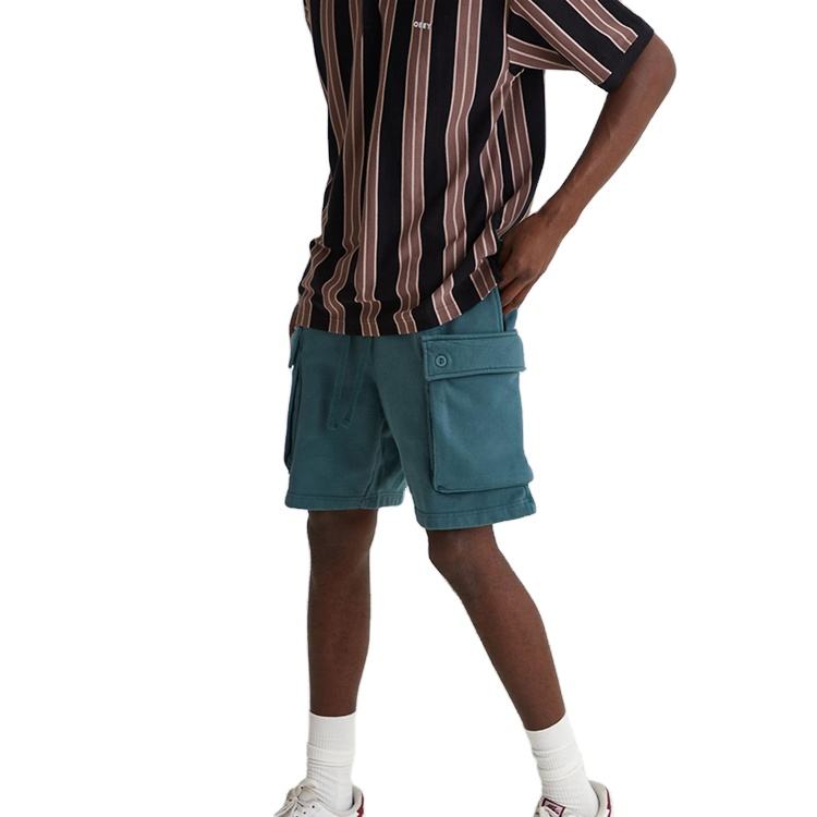 Sommar Herrkl&auml;der Designer Shorts Custom polyester Fleece Cargo Sweat Shorts
