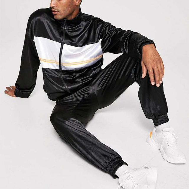 Tutus Color Clausus Elasticus Hem Jacket & Pants Set Tracksuit Sportswear Training gere Pro homines