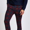 OEM personnaliser le pantalon chino skinny &agrave; carreaux rouges pour hommes