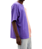 T-shirt da uomo in cotone a met&agrave; colore con cuciture personalizzate a contrasto e colori divisi