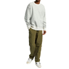 လက်ကားအခမဲ့နမူနာလက်ရှည် 100% Cotton Men Crewneck အင်္ကျီလက်ရှည်