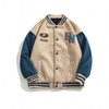 Chaqueta de b&eacute;isbol parcheada bordado personalizado de los hombres de letras de la chaqueta de bombardero del invierno de OEM Streetwear