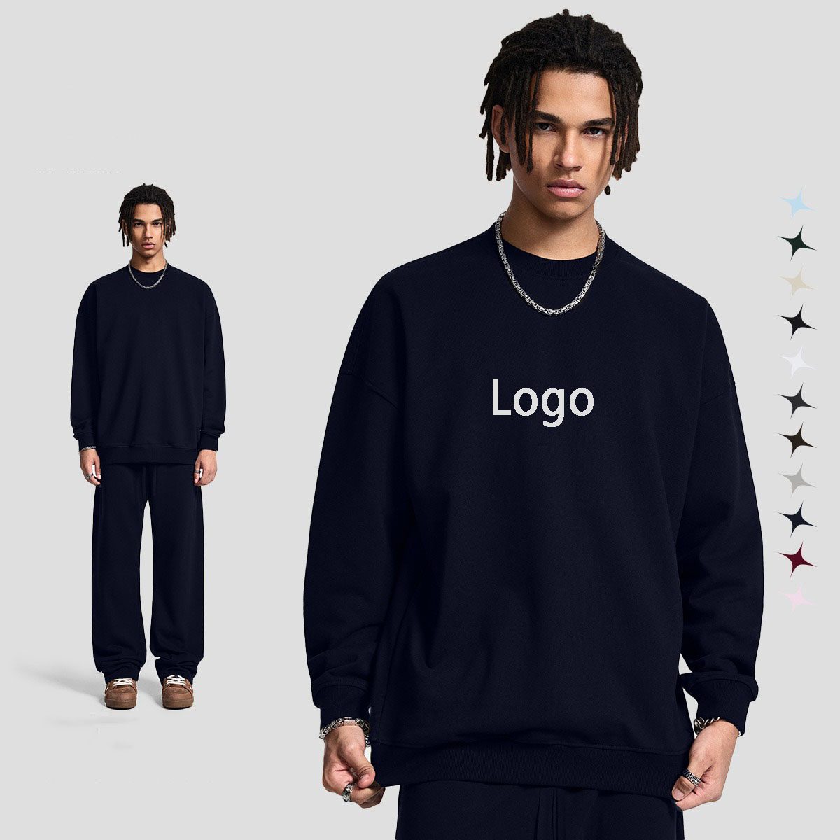 7716 ຜູ້ຜະລິດເສື້ອຢືດ Cotton Thick Sweatshirts
