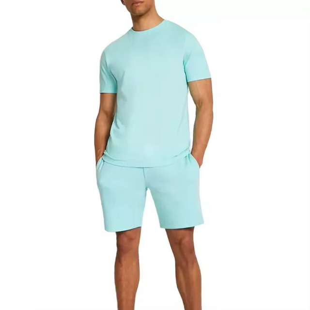 Streetwear lavado angustiado bordado unissex masculino ver&atilde;o 2 pe&ccedil;as conjunto de camiseta e shorts