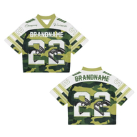 Herremode Mesh Boxy Jersey Custom Oversized Cropped American Football Streetwear T-shirt