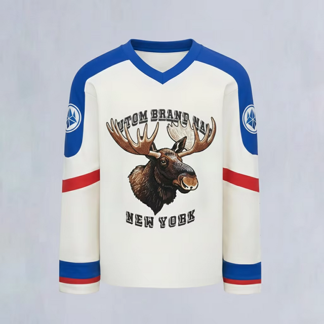 ຜູ້ຜະລິດ Custom Streetwear Vintage Embroidery Logo Graphic Sublimation ຊື່ຍີ່ຫໍ້ພິມ Jersey ກ້ອນຂາຍສົ່ງ