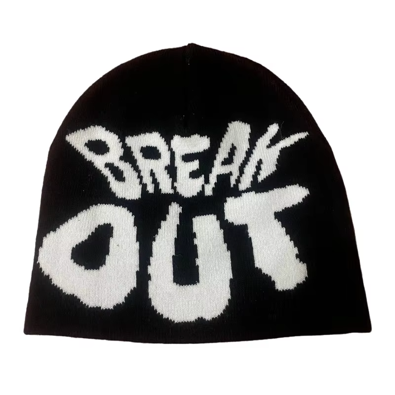 Brugerdefineret engros logo h&oslash;j kvalitet Beenies s&aelig;lger kranie Print Jacquard Winter Producenter Beanies Hat