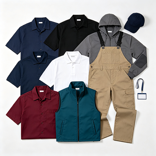 Abbigliamento da lavoro ricamato personalizzato personalizzato