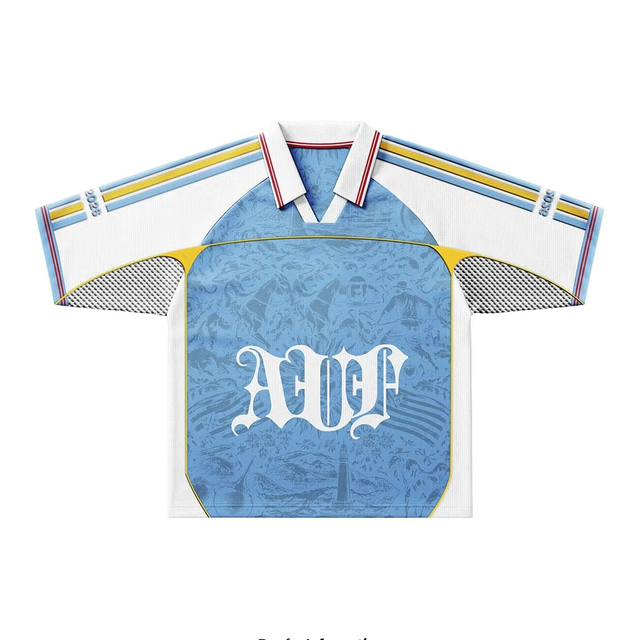 Maillot de football r&eacute;tro en tissu maille Polyester, Technique d'&eacute;pissage, Logo personnalis&eacute;, t-shirt par Sublimation