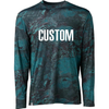 昇華プリントポケット Pfg パフォーマンスベント Uv 保護長袖カスタム卸売 Upf50 迷彩フィッシングシャツメンズ