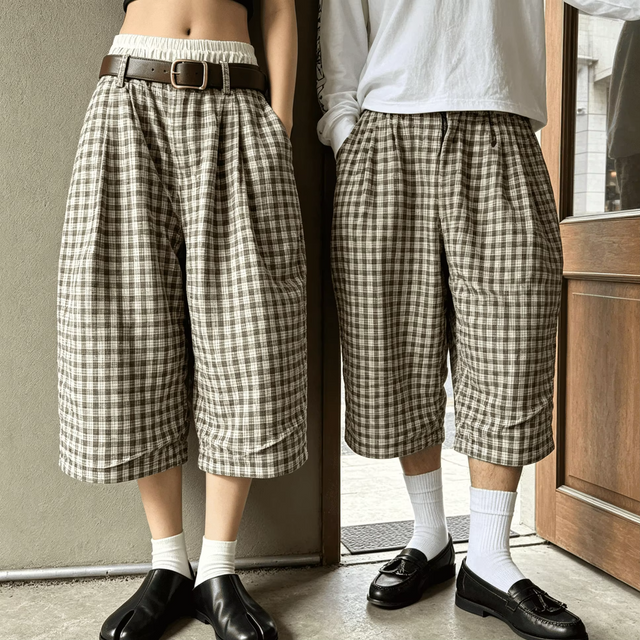 Bermudas con logotipo personalizado para hombre, estilo Vintage Y2K, transpirable, con forro el&aacute;stico, pierna ancha, ropa de calle de verano