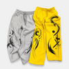 Vlastn&iacute; Acid Washed S&iacute;totisk Grafika Streetwear Tepl&aacute;ky Hezk&aacute; v&aacute;ha Elastick&yacute; pas Zoufal&yacute; lem Baggy Tepl&aacute;ky Unisex