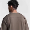 T-shirt girocollo fitness personalizzata di alta qualit&agrave; T-shirt da palestra da uomo in cotone Pima a maniche corte