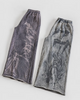 Custom Acid Washed Screen Print Grafik Streetwear Sweatpants Kraftig Elastisk Talje Distressed Hem Baggy Sweatpants Unisex