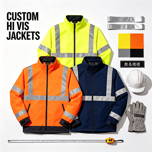 แจ็คเก็ต Hi Vis แบบกำหนดเองสำหรับการทำงาน