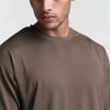 T-shirt girocollo fitness personalizzata di alta qualit&agrave; T-shirt da palestra da uomo in cotone Pima a maniche corte
